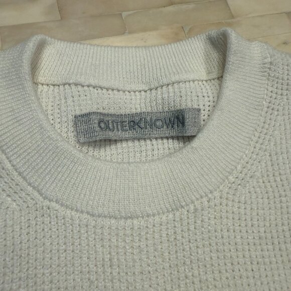 Outerknown Nostalgic Sweater Men’s Size Medium Striped Knit Crewneck 70's - Picture 5 of 5